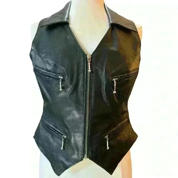 Easy rider leather vest - Picture 2 of 8